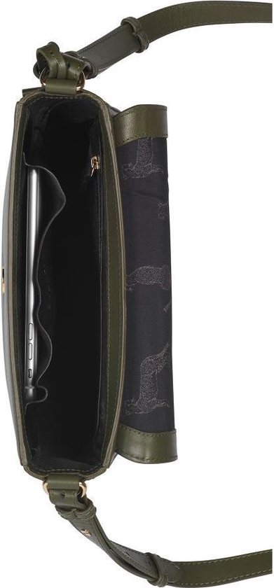 Burkely Parisian Paige Dames Crossover L Half Moon Crossbodytas - Groen