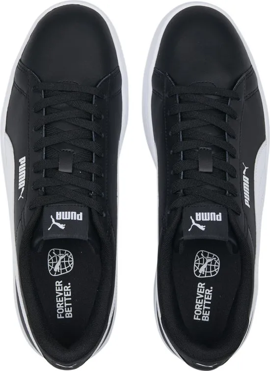 PUMA - Maat 42 - Smash 3,0 L Unisex Sneakers - Zwart/Wit