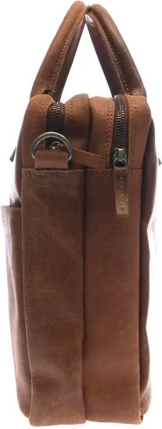 DSTRCT Fletcher Street Leren Laptoptas - 15,6 inch - Cognac