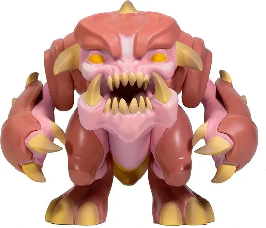 actiefiguur, monster, roze wezen, klauwen, tanden