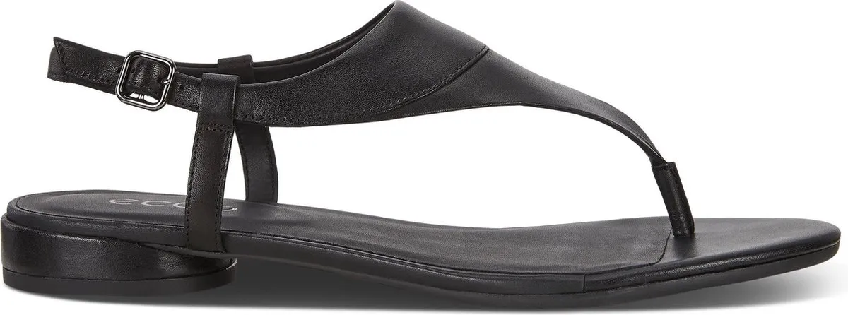 ECCO - maat 39- Flat Dames Sandalen - Zwart