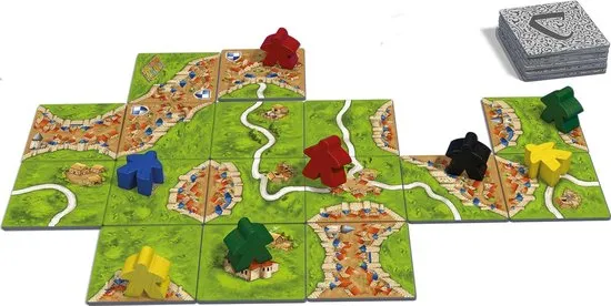 999 Games - Carcassonne - Basisspel - Bordspel - Strategiespel - Gezelschapsspel - Familiespel - Ker