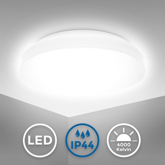 LED plafondlamp, inbouw, LED-lamp, IP44, 4000K