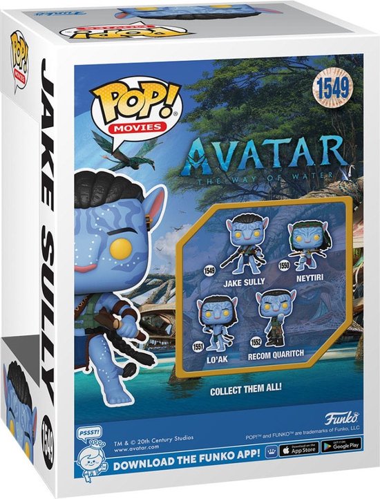 Funko Pop #1549 Funko Pop! Movies: Avatar: The Way of Water - Jake Sully