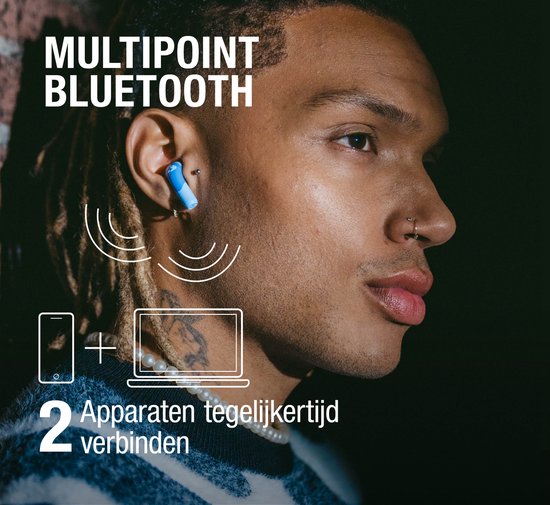 Fresh 'n Rebel Twins Blaze - Draadloze oordopjes - multipoint verbinding - ruisvrije telefoongesprek