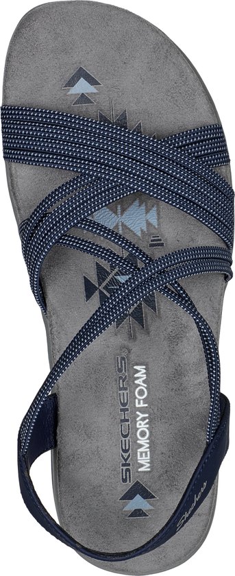 Skechers  - Maat 40 - Reggae Slim - Turn It Up Dames Sandalen - Navy