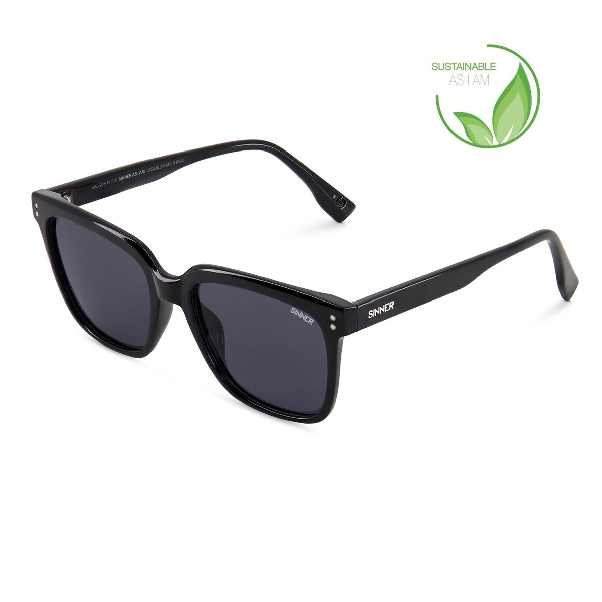 zonnebril, sunglasses, zwart, kunststof, oval ruitvormig
