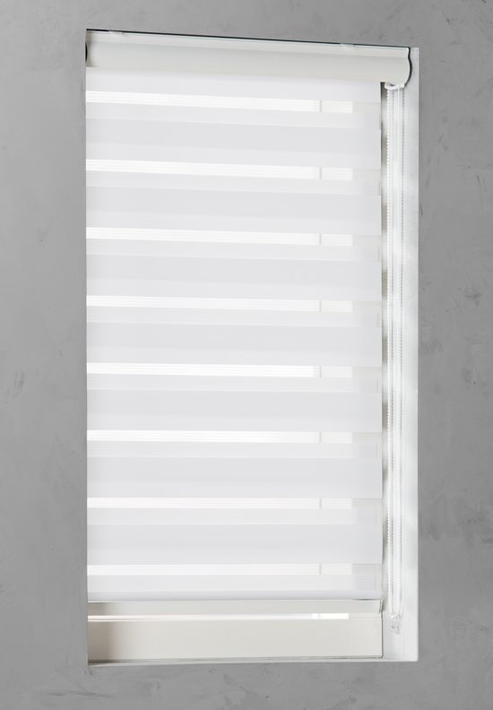 Pure Living - Duo Rolgordijn Lichtdoorlatend - 120x130 cm - Wit