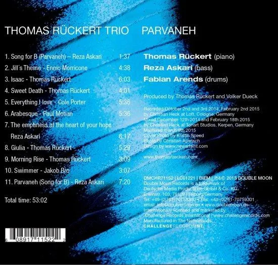 Thomas RAckert Trio - Parvaneh - Jazz - CD