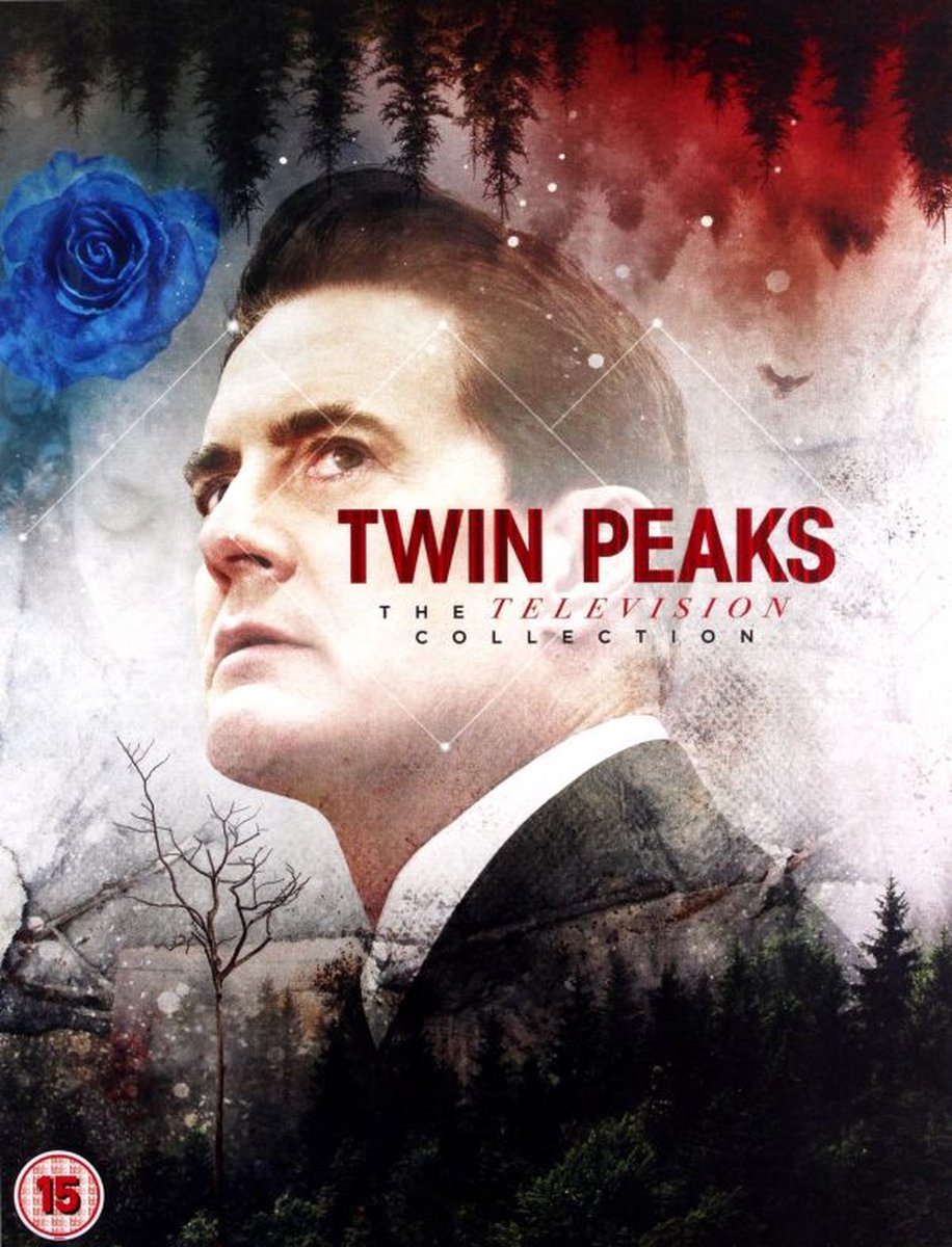 Twin Peaks, televisie collectie, poster, man portret, bos achtergrond