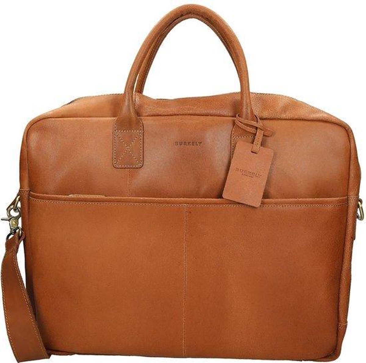 Burkely Vintage Max Big Worker 17'' - Schoudertas - Cognac