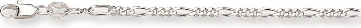 Silver Lining ketting - zilver - figaro 2.5 mm - 50 cm