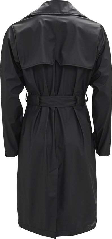 Rains Overcoat 1255 - Maat M/L - Jas Dames - Black