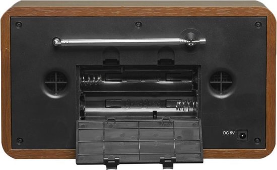Denver DAB-18 - Retro DAB+ radio met Bluetooth - Hout
