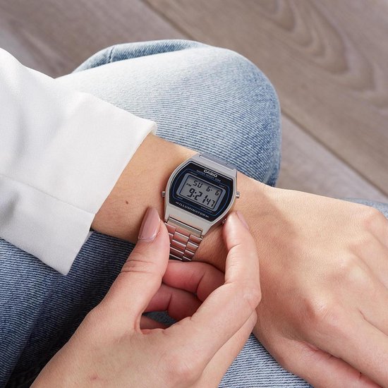 Casio Vintage B640WD-1AVEF Unisex Horloge 35 mm - Zilverkleurig