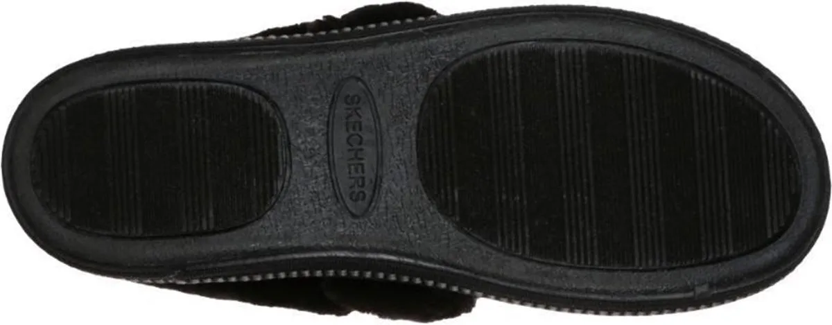 slipper, slip-ons, sandal, rubber sole, black