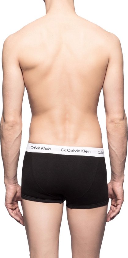 Calvin Klein - Maat M - 3-Pack Heren Low Rise Trunks - Zwart