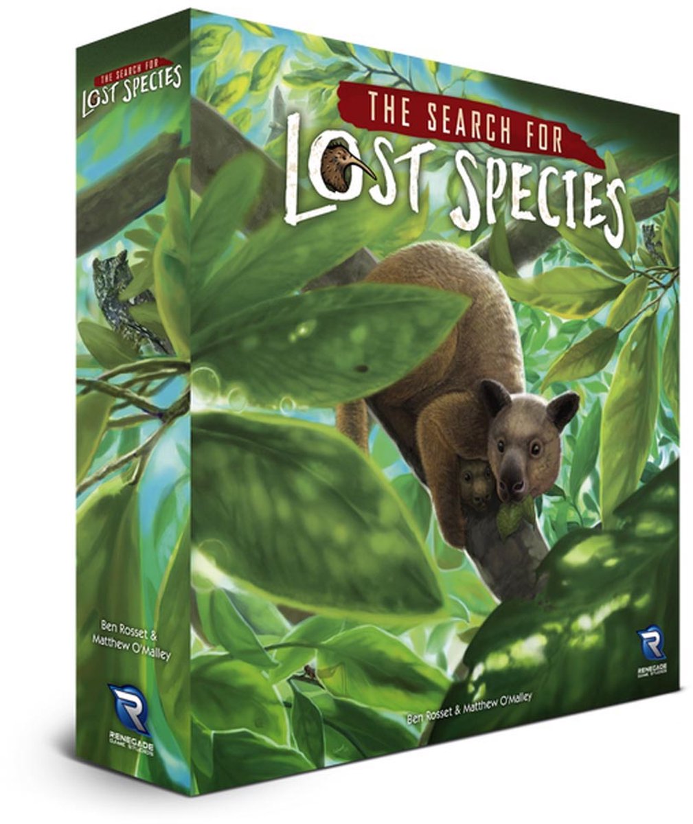 kinderbordspel, Lost Species, kangoeroe, jungle, boekverpakking
