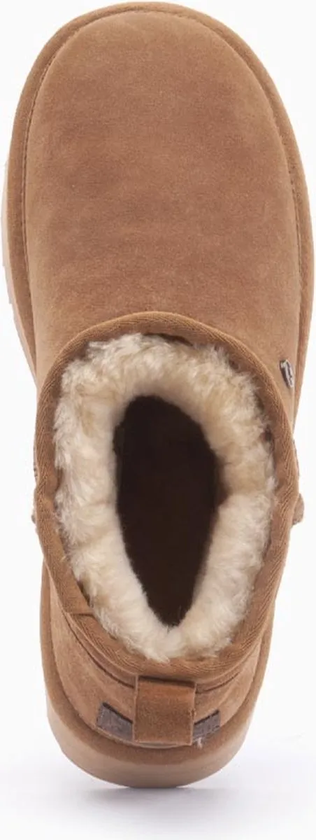 Warmbat  - Maat 39 - Durack Women Suede Boot Dames Laarzen - Cognac