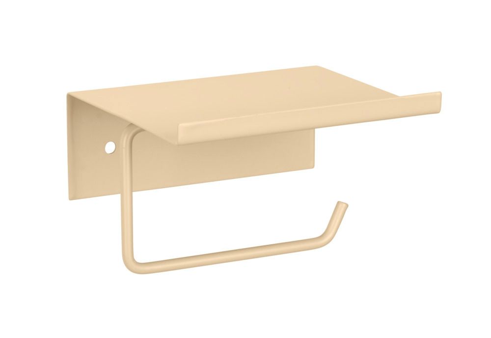 Toiletrolhouder met planchet - beige