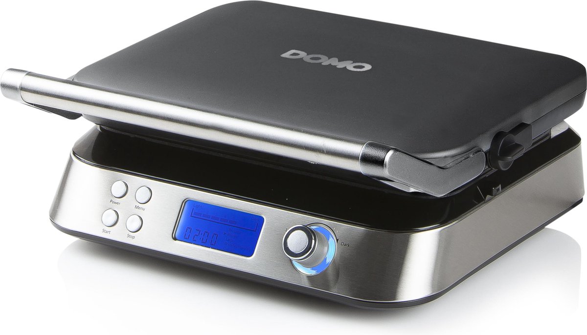 DOMO DO9219W Wafelijzer ‘Waffle Genius’ – Digitaal Belgisch Wafelijzer - Vierkante Wafels – 5x5