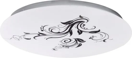 EGLO Competa - Wand/Plafondlamp - LED - Ø300mm. - Wit - Motief Bloemen