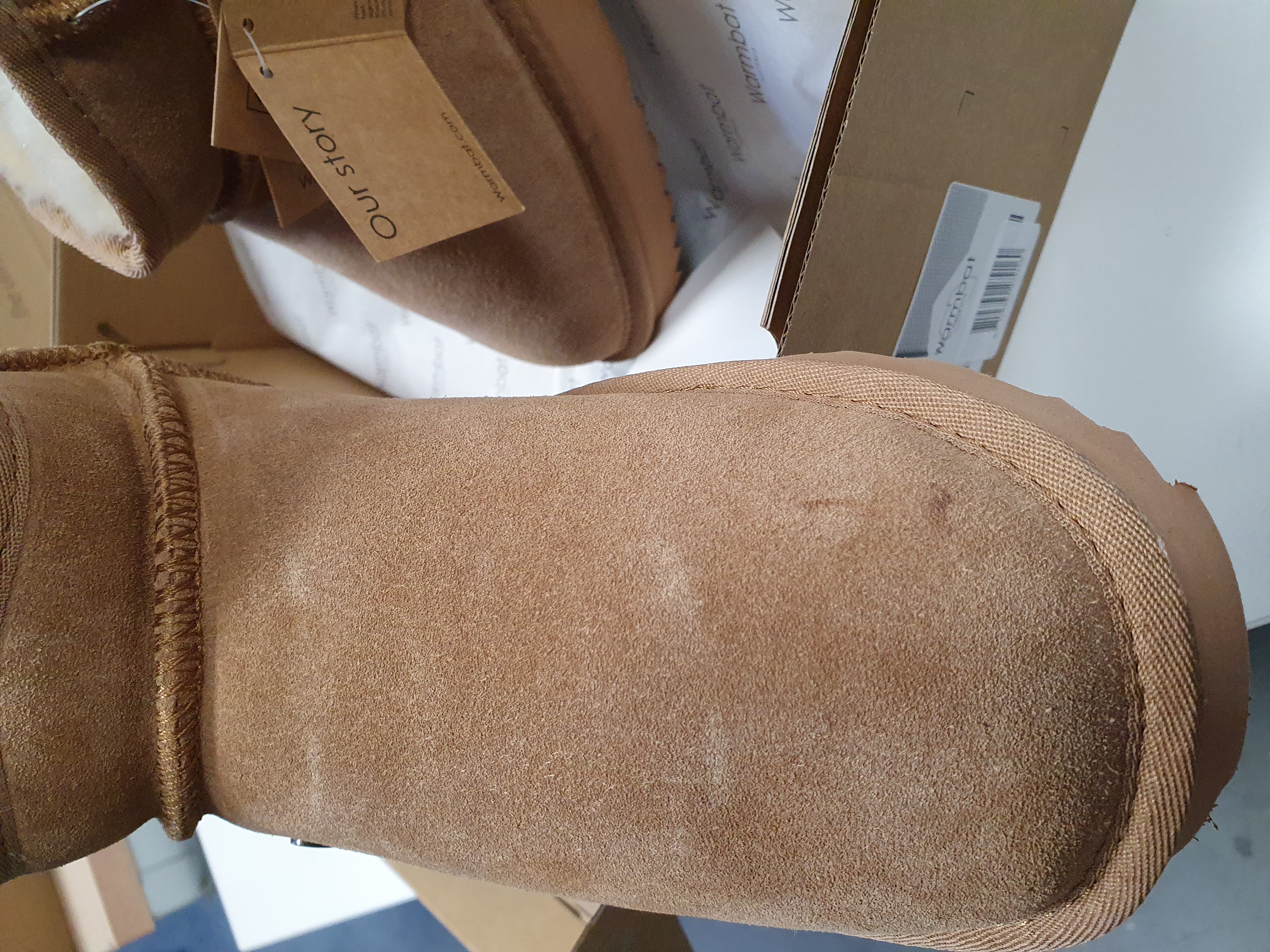 Warmbat - mt 40 - Durack Vrouwen Laarzen - Cognac