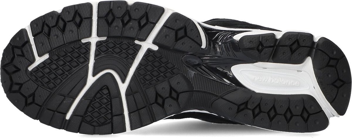 sneaker, loopschoen, hielblok, rubber, zwart