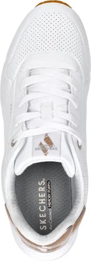 Skechers - maat 33- Uno Gen1 - Shimmer Away Unisex Sneakers - Wit