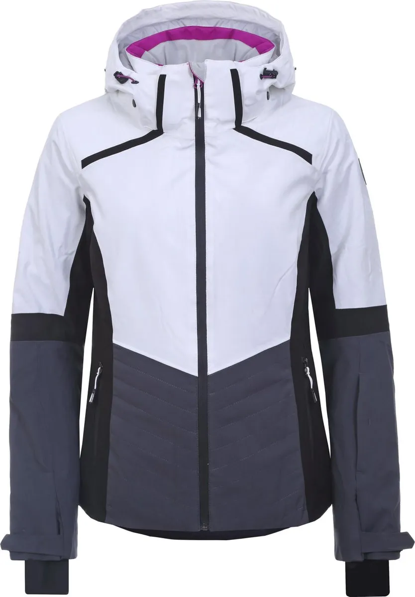jacket, ski jacket, windbreaker, hooded, color block