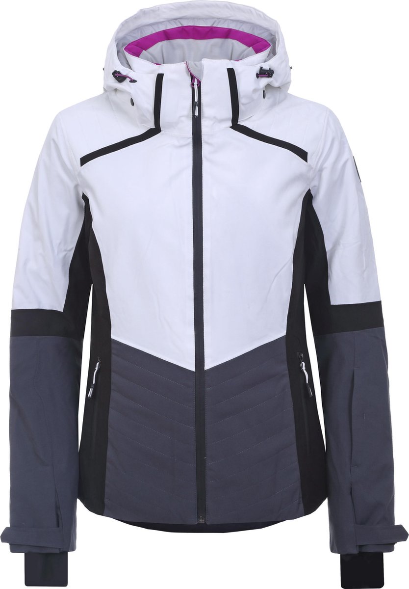 jacket, ski jacket, windbreaker, hooded, color block