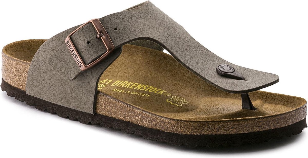Birkenstock - Maat 43 - Ramses Heren Slippers Regular fit - Stone
