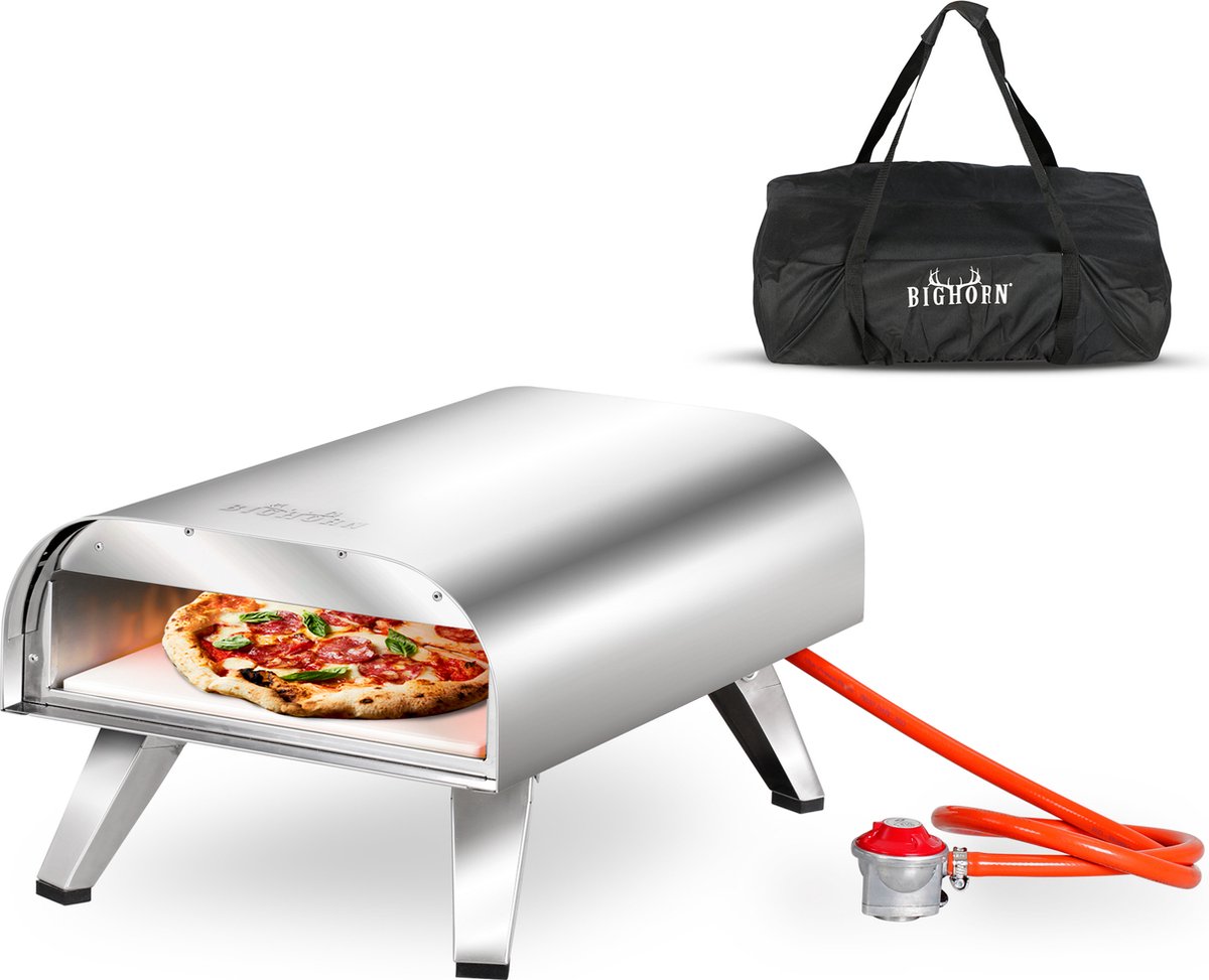 pizzaoven,  draagbaar,  roestvrij staal,  gasverwarming,  draagtas