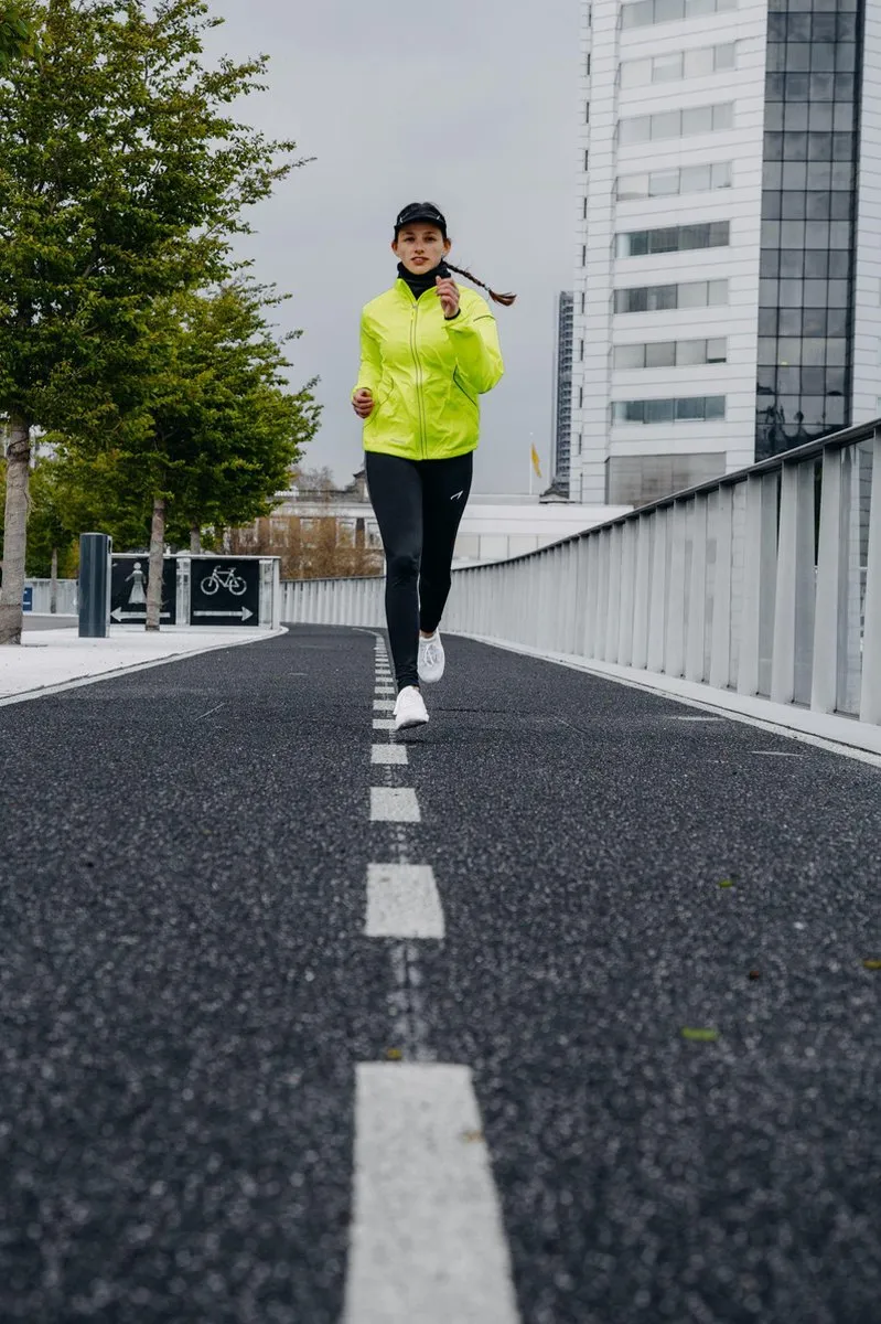 Avento Maat M  Runningjack - Unisex - Neon Yellow - Geel/Zwart - M