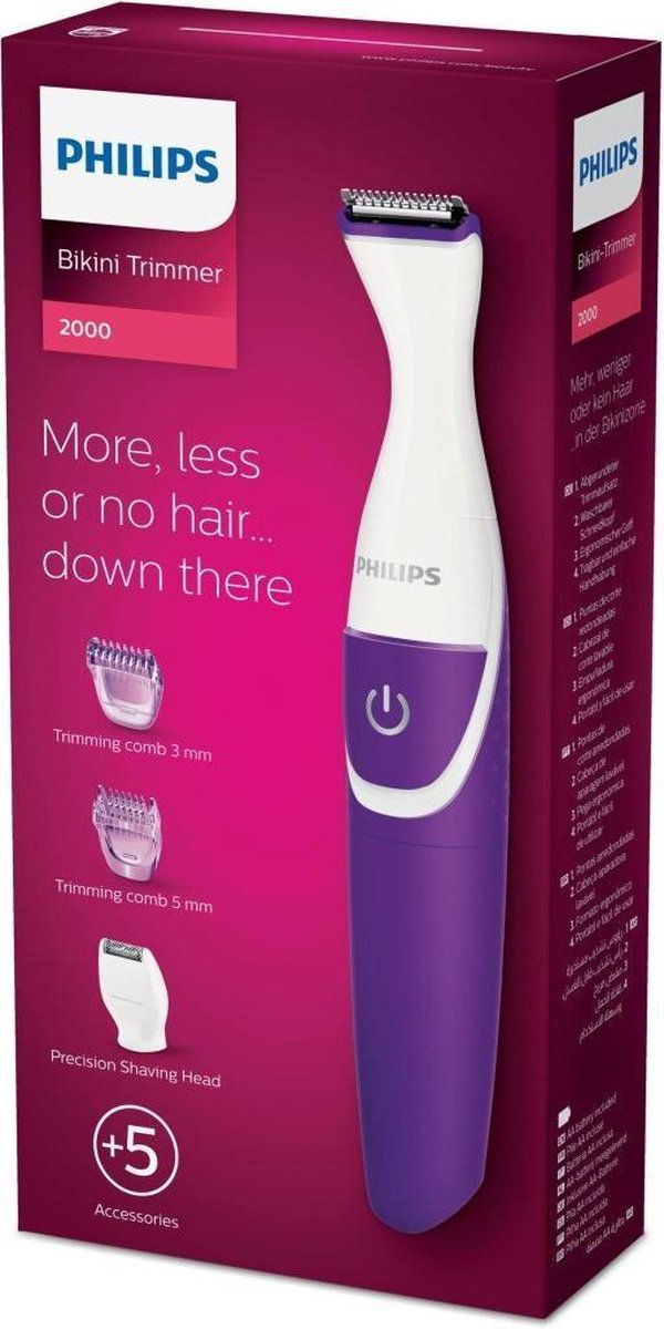 Philips BikiniGenie BRT383/15 - Bikinitrimmer - Paars