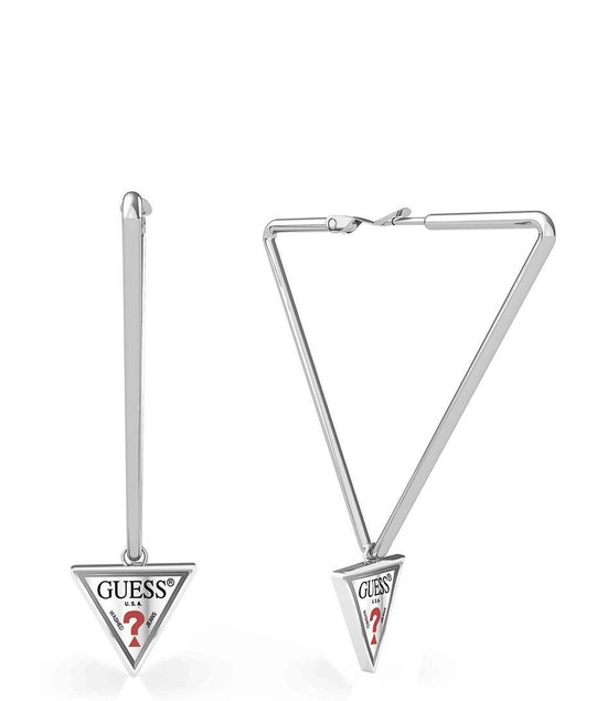 Guess Oorbellen Oorbellen Hula Hoops UBE79058 Zilverkleurig