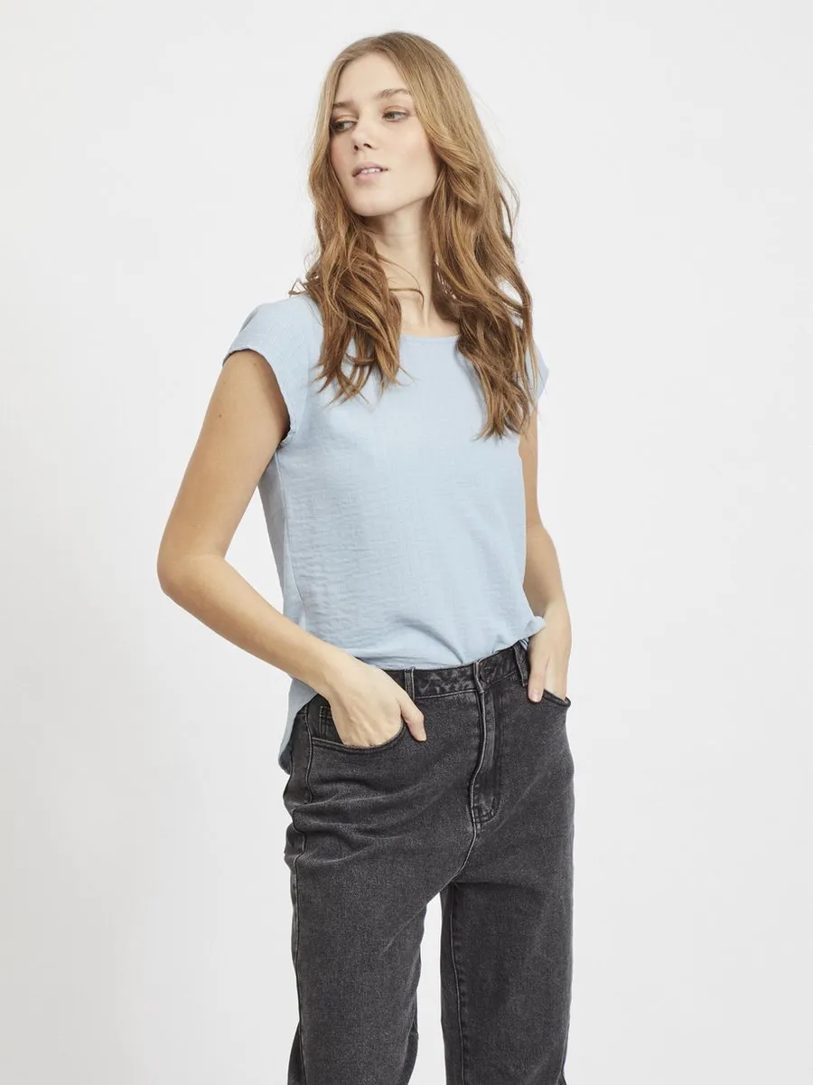 VILA - Maat 34 - VILOVIE CAPSLEEVE TOP/SU - NOOS Dames Top