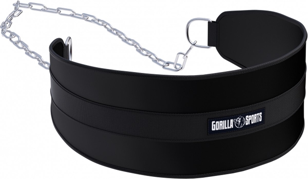 bikini taille riem, gantel, zwart, band, Gorilla Sports