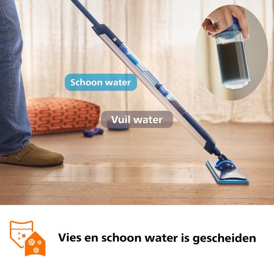 Philips OneUp Elektrische Dweil series - Dweilsysteem - Vloerreiniger