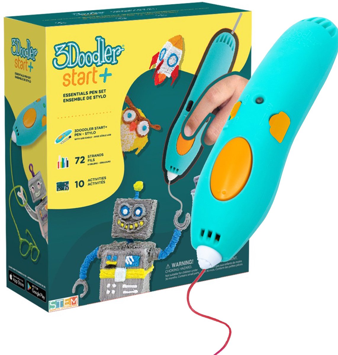 3Doodler Start+ Essentiel 3D Pen Complete set