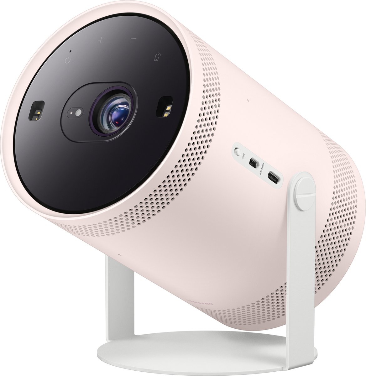 projector, portable projector, roségoud, LED-projector, statief