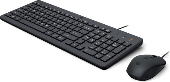 HP 150 - toetsenbord en muis set - QWERTY - Engels - zwart