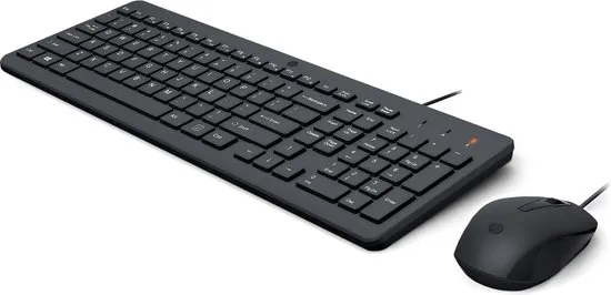 HP 150 - toetsenbord en muis set - QWERTY - Engels - zwart