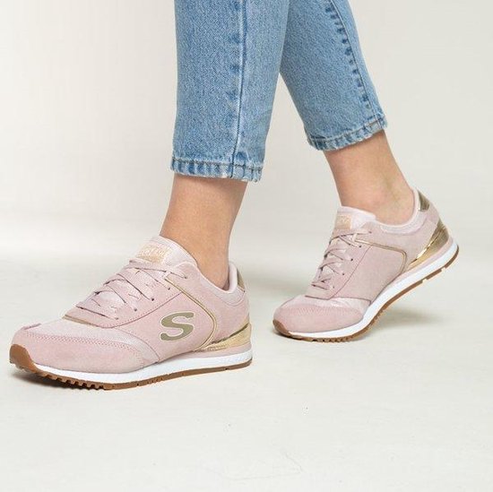 Skechers Sunlite Revival Dames Sneakers - Roze - Maat 40