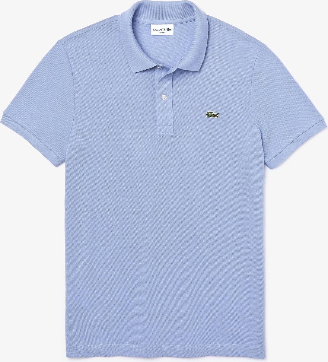 polo, polohemp, katoen, lacoste logo, lila/paars polo