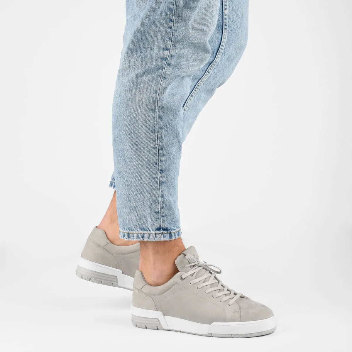 PS Poelman -Maat 43 - KEVIN Heren sneakers - Licht Grijs