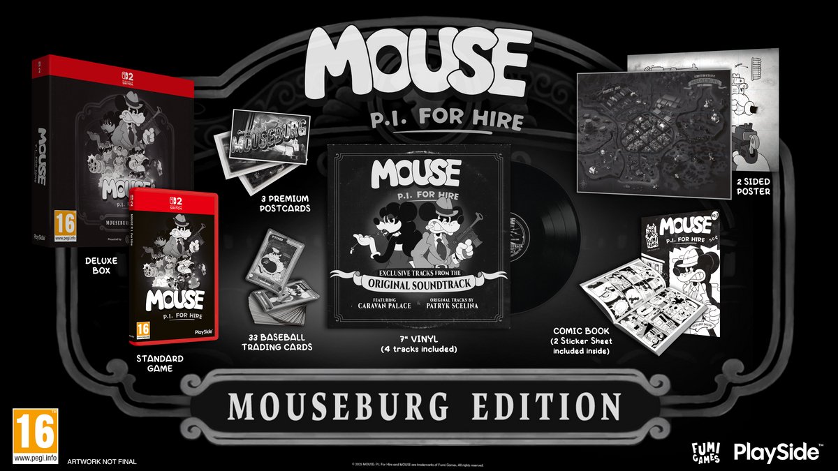 MOUSE: P.I. For Hire Mouseburg Edition – Nintendo Switch 2