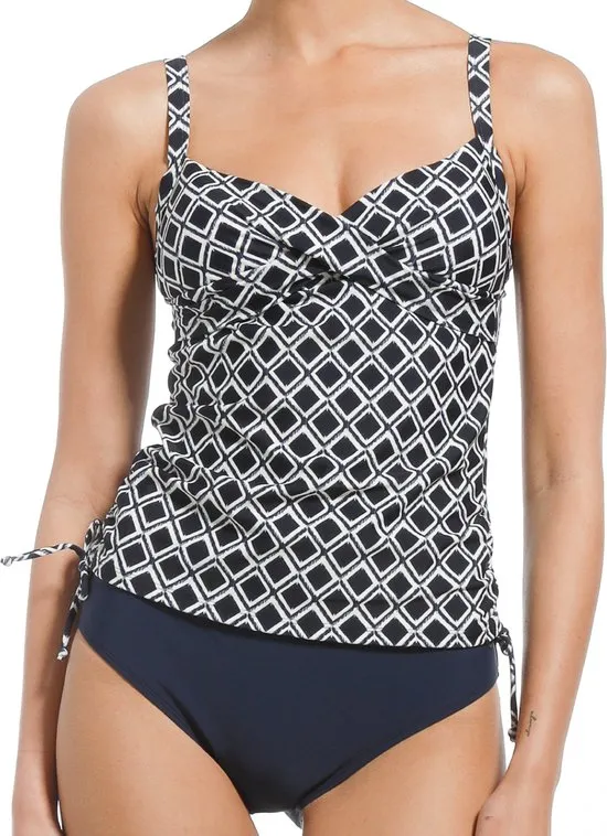 Pastunette Beach Maat 44  - Blue Pattern - Tankiniset - Blauw/Wit