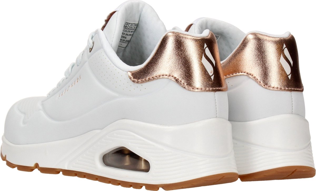 Skechers - maat 38 - Uno Golden Air Dames Sneakers - Wit