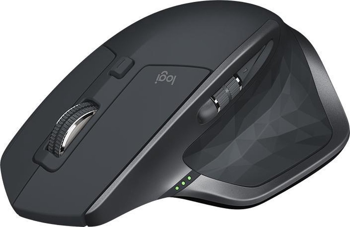 Logitech MX Master 2S - Draadloze Muis - RF + Bluetooth - Versie 2020 - Zwart